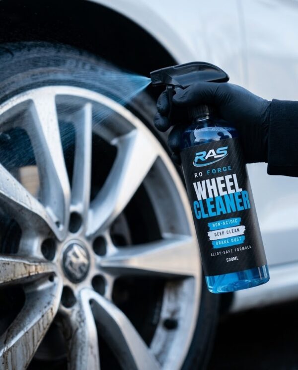 RO FORGE Wheel Cleaner Product Image Action Shot RO-FORGE-Wheel-Cleaner-Product-Image-Action-Shot